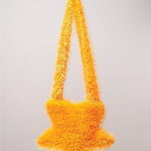 Fuzzy Orange Shoulder Bag